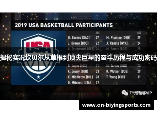 揭秘实况坎贝尔从草根到顶尖巨星的奋斗历程与成功密码 揭秘实况坎贝尔从草根到顶尖巨星的奋斗历程与成功密码